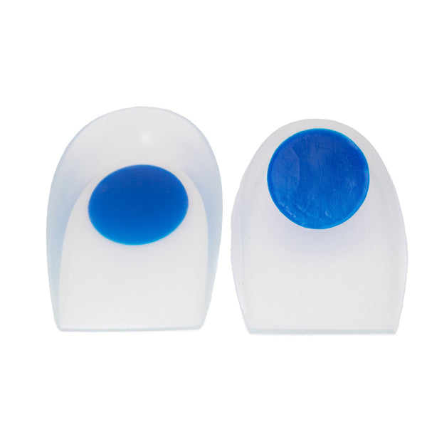 McKesson Heel Cup U-Shaped Silicone Female 5-1/2 to 9-1/2 / Male 5 to 9 Blue / Clear (1132300_CS) 6/CS