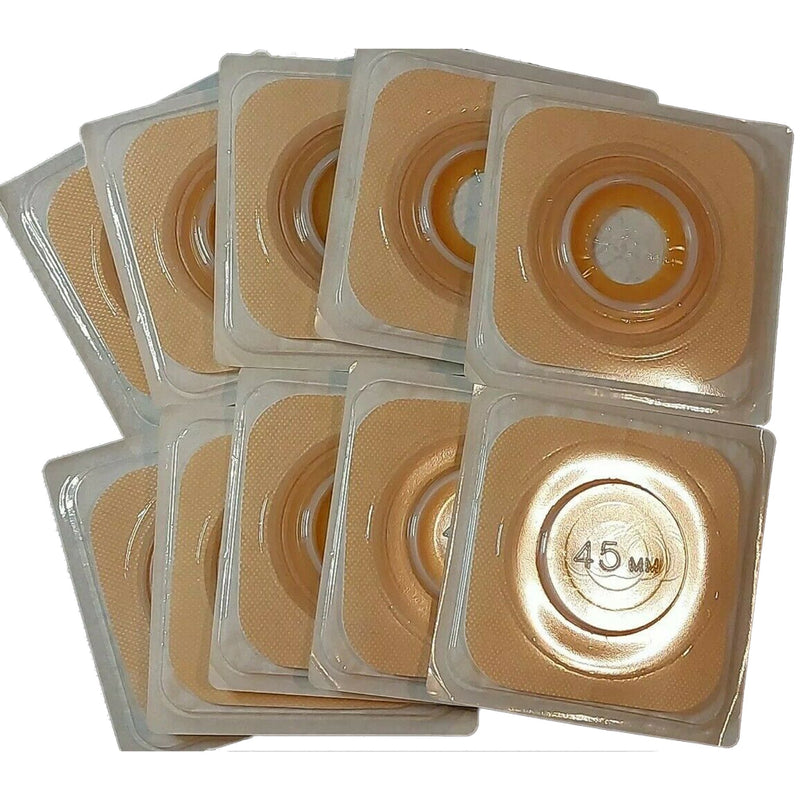 Sur-Fit Natura® Ostomy Barrier Precut, Standard Wear Stomahesive® Adhesive 45 mm Flange Sur-Fit® Natura® System Hydrocolloid 1-1/4 Inch Opening 4 X 4 Inch (365752_BX) 10/BX