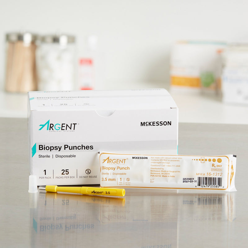 McKesson Argent™ Biopsy Punch Dermal 3.5 mm (1175173_CS) 100/CS