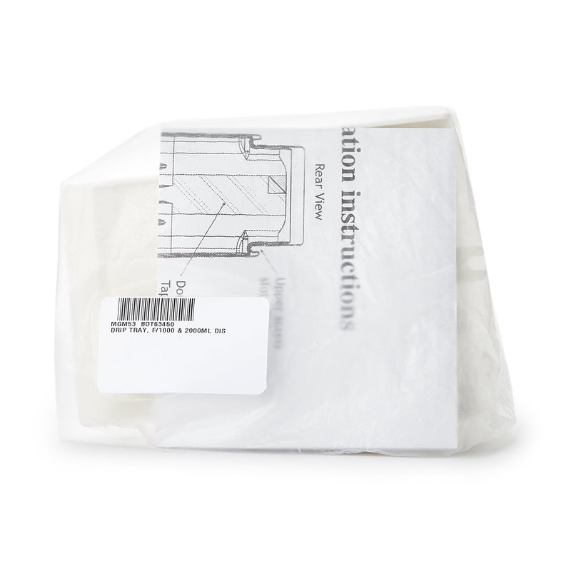 McKesson Brand Dispenser Drip Tray White, ABS Plastic, 4W X 3-3/4D X 5-1/2H Inch (822620_EA) 1/EA