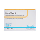 DermaView II™ Transparent Film Dressing 2-3/7 X 2-3/4 Inch Frame Style Delivery Rectangle Sterile (714363_BX) 100/BX