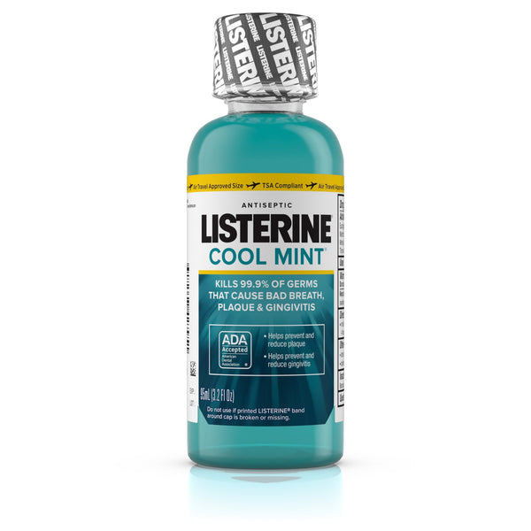 Listerine® Mouthwash 3.2 oz. Cool Mint Flavor (866430_EA) 1/EA