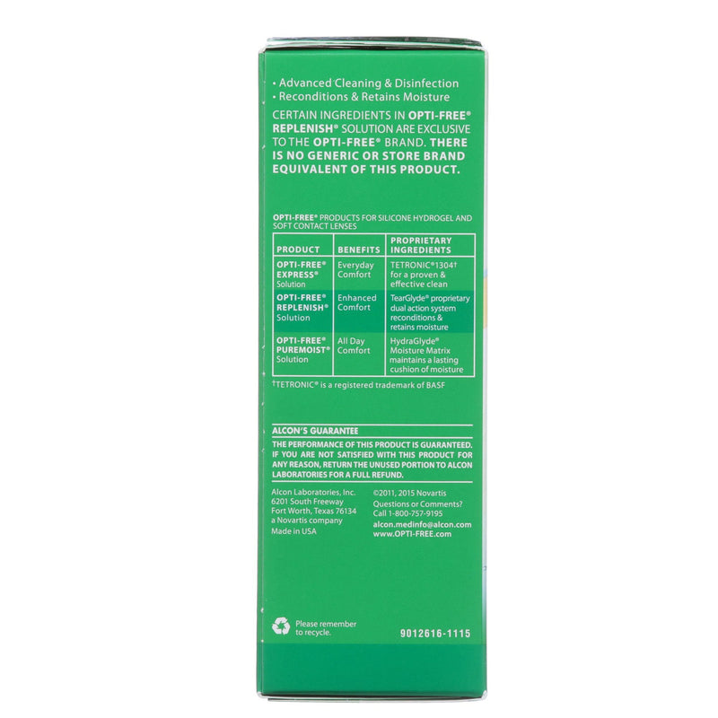 Opti Free® Replenish® Contact Lens Solution 4 oz. Solution (668318_EA) 1/EA