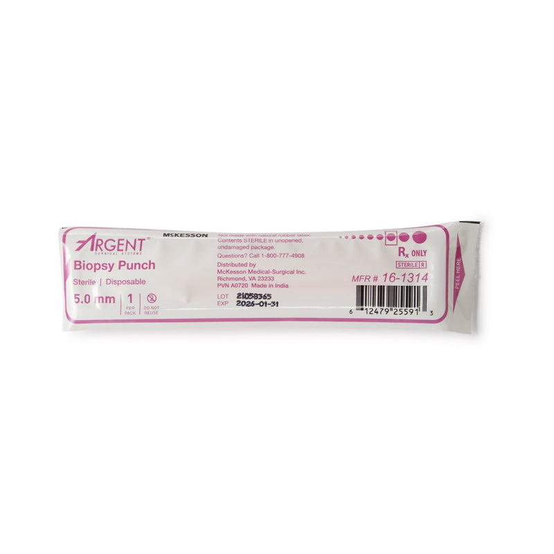 McKesson Argent™ Biopsy Punch Dermal 5 mm (1175176_EA) 1/EA