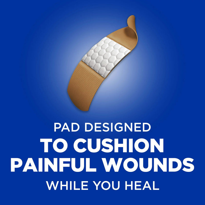 Band-Aid® Flexible Fabric Adhesive Strip 3/4 X 3 Inch Fabric Rectangle Tan Sterile (1228788_BX) 30/BX