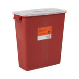 McKesson Sharps Container Red Base 13-1/2 H X 12-1/2 W X 6 D Inch Horizontal Entry 3 Gallon (586908_EA) 1/EA