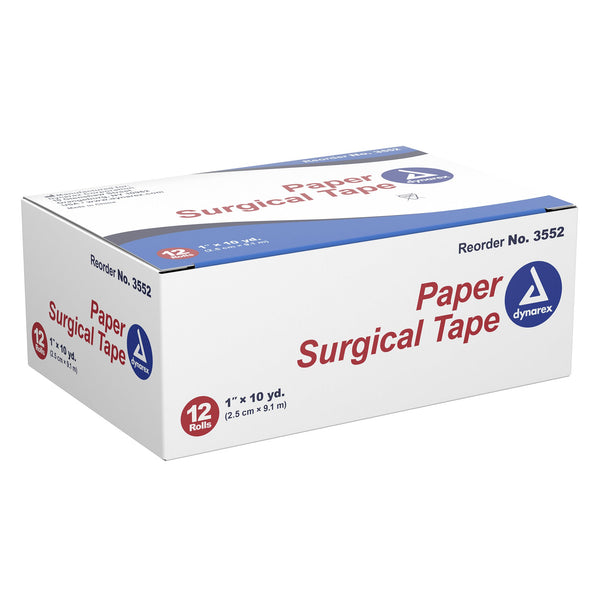 Dynarex® Medical Tape White 1 Inch X 10 Yard Paper NonSterile (763386_CS) 144/CS