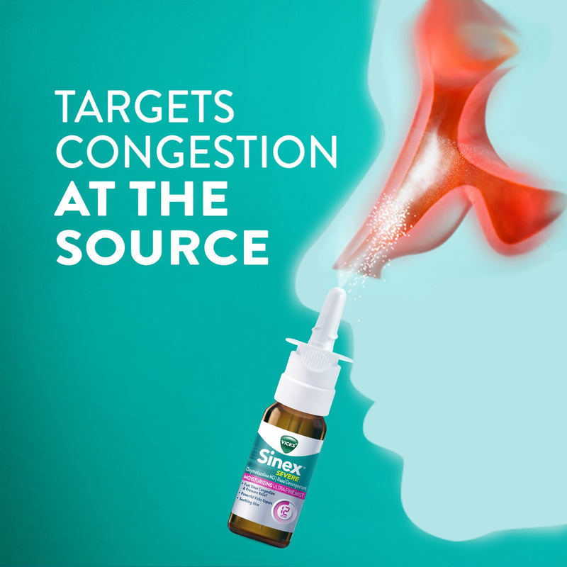 Vicks® Sinex™ Severe Ultra Fine Nasal Decongestant 0.05% Nasal Spray 0.5 oz. (1229267_EA) 1/EA