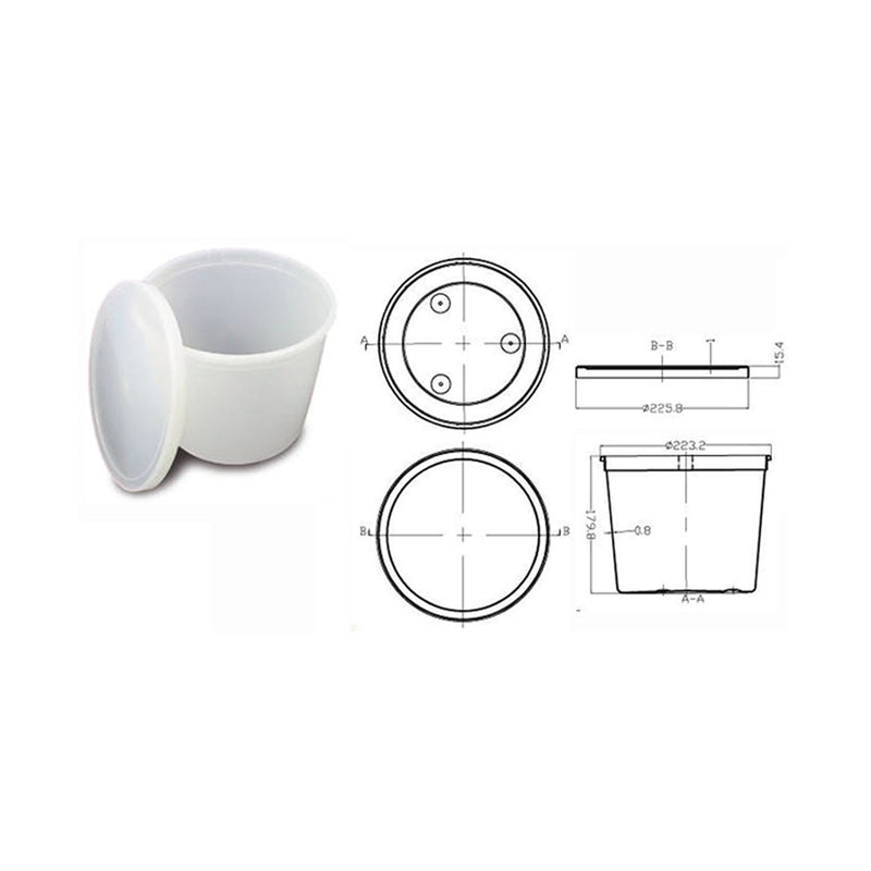 Oakridge Products Lab Storage Container Pathology Container Polyethylene 5,145 mL (174 oz.) (1039888_CS) 25/CS