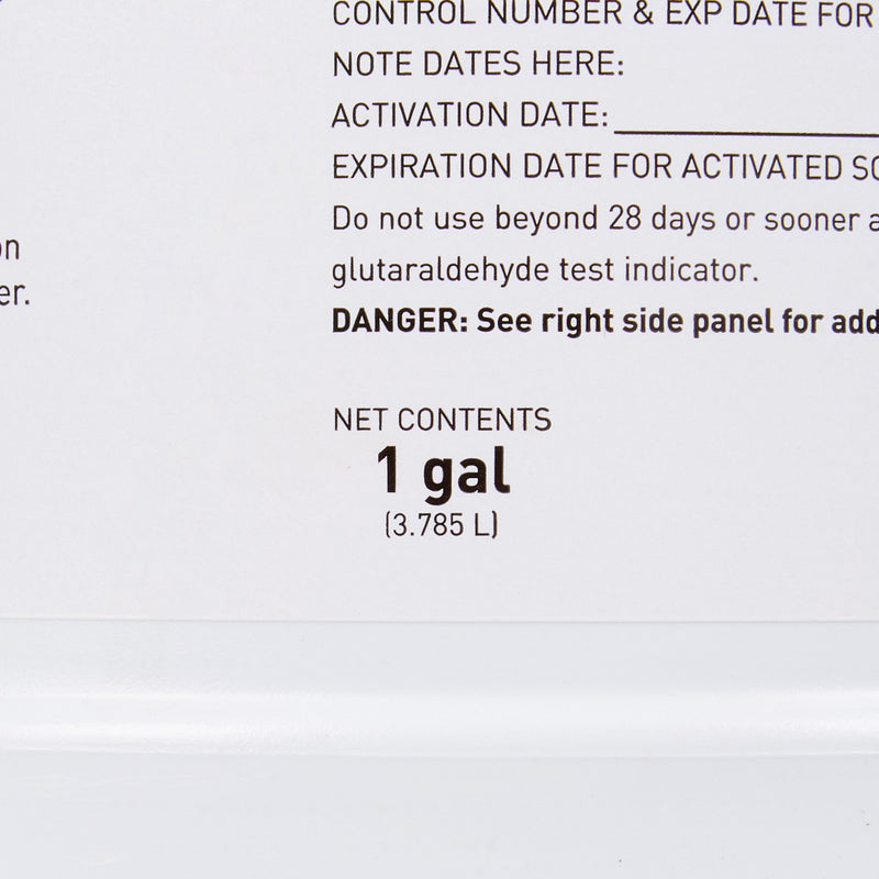McKesson 28 Day Glutaraldehyde High-Level Disinfectant Activation Required Liquid 1 gal. Jug Reusable (512839_CS) 4/CS