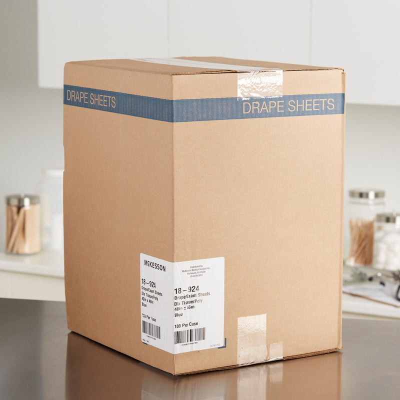 McKesson General Purpose Drape Physical Exam Drape 40 W X 48 L Inch NonSterile (147846_CS) 100/CS
