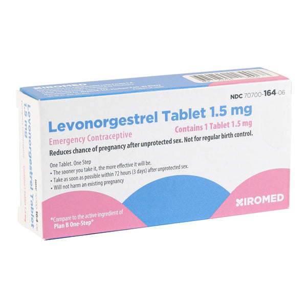 Xiromed LLC Levonorgestrel 1.5 mg Tablet 1 Tablet (1218853_EA) 1/EA