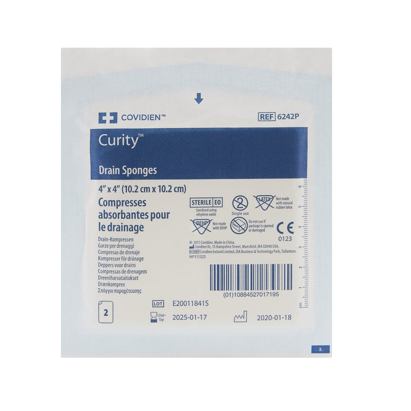 Curity™ Drain Sponge Nonwoven 4 X 4 Inch Sterile (685514_PK) 1/PK