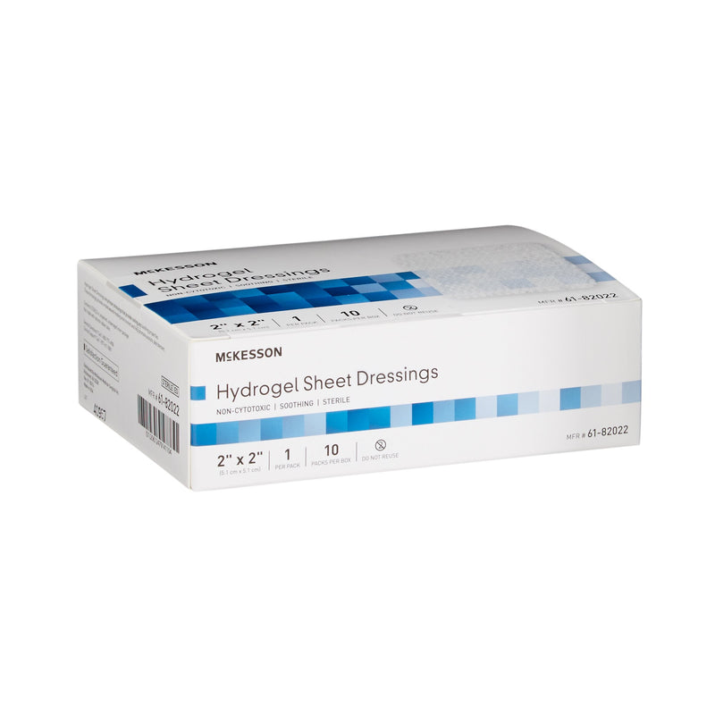 McKesson Hydrogel Wound Dressing Sheet 2 X 2 Inch Sterile (494192_CS) 40/CS