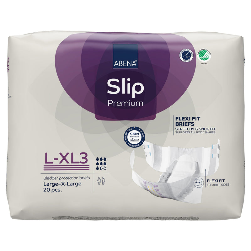 Abena Slip Flexi Fit Unisex Adult Incontinence Brief Large / X-Large Disposable Heavy Absorbency (1246195_CS) 80/CS