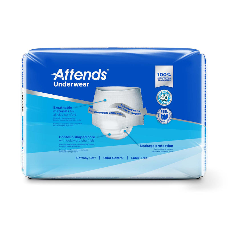 Attends® Unisex Adult Absorbent Underwear Pull On with Tear Away Seams Small Disposable Heavy Absorbency (546743_BG) 20/BG