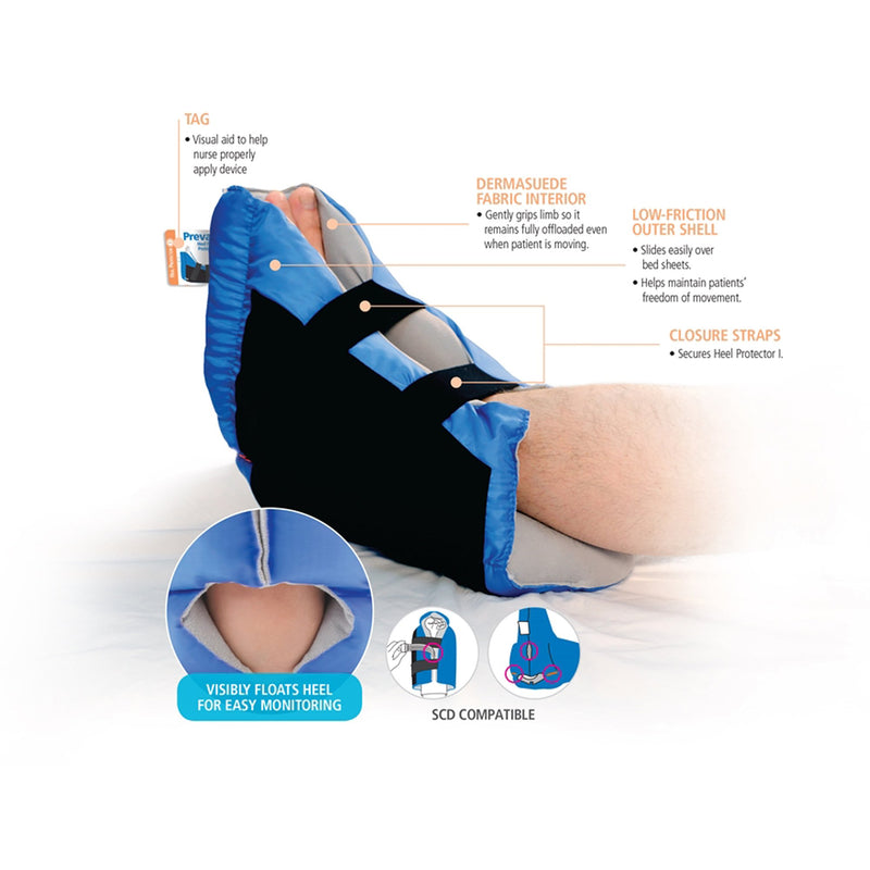 Prevalon® Heel Protector I Heel Protection Boot One Size Fits Most Black / Blue (906755_CS) 8/CS