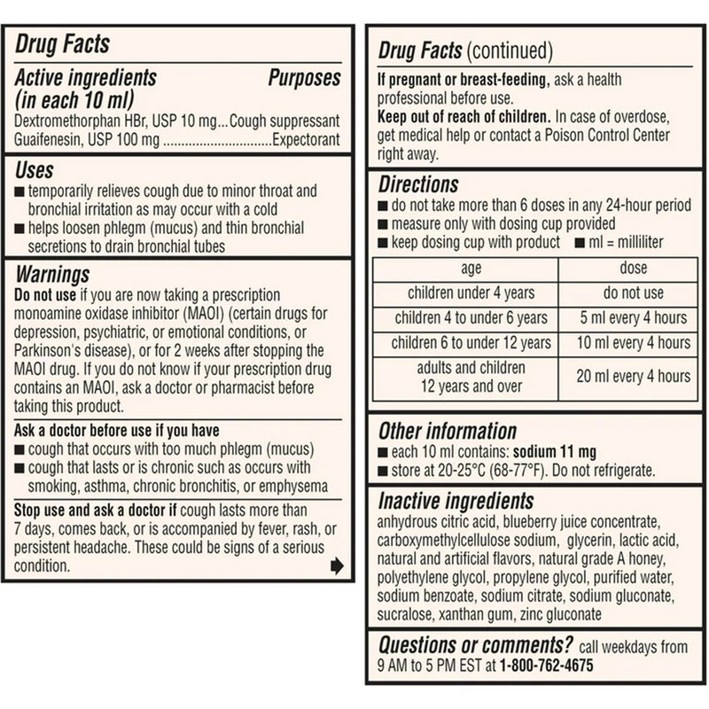 Glaxo Consumer Products Cold and Cough Relief Liquid 4 oz. (1230524_EA) 1/EA