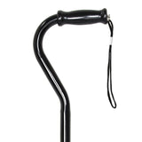 McKesson Offset Cane Steel 29-3/4 to 37-3/4 Inch Height Black (1065217_CS) 6/CS