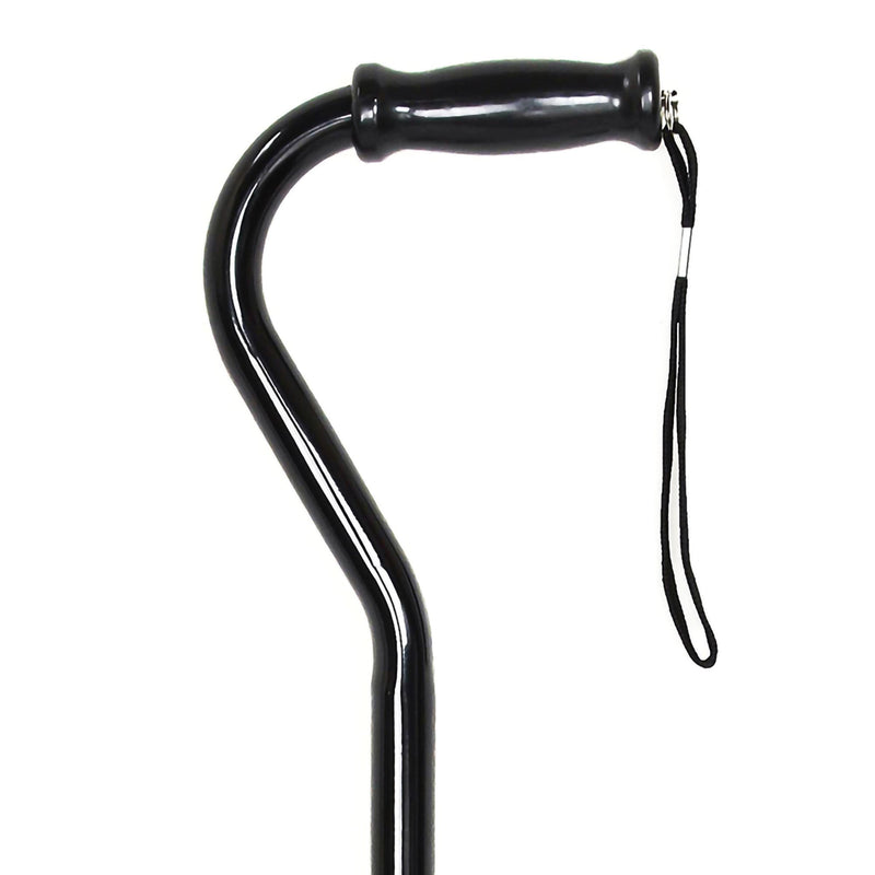 McKesson Offset Cane Steel 29-3/4 to 37-3/4 Inch Height Black (1065217_CS) 6/CS