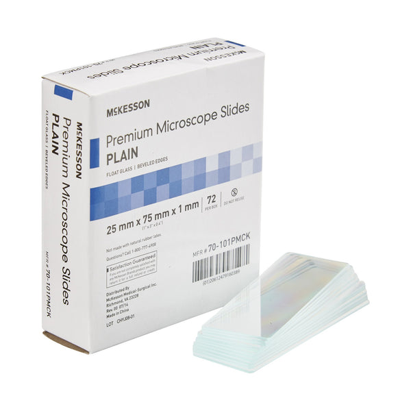 McKesson Microscope Slide 25 X 75 X 1 mm Plain (938360_BX) 72/BX