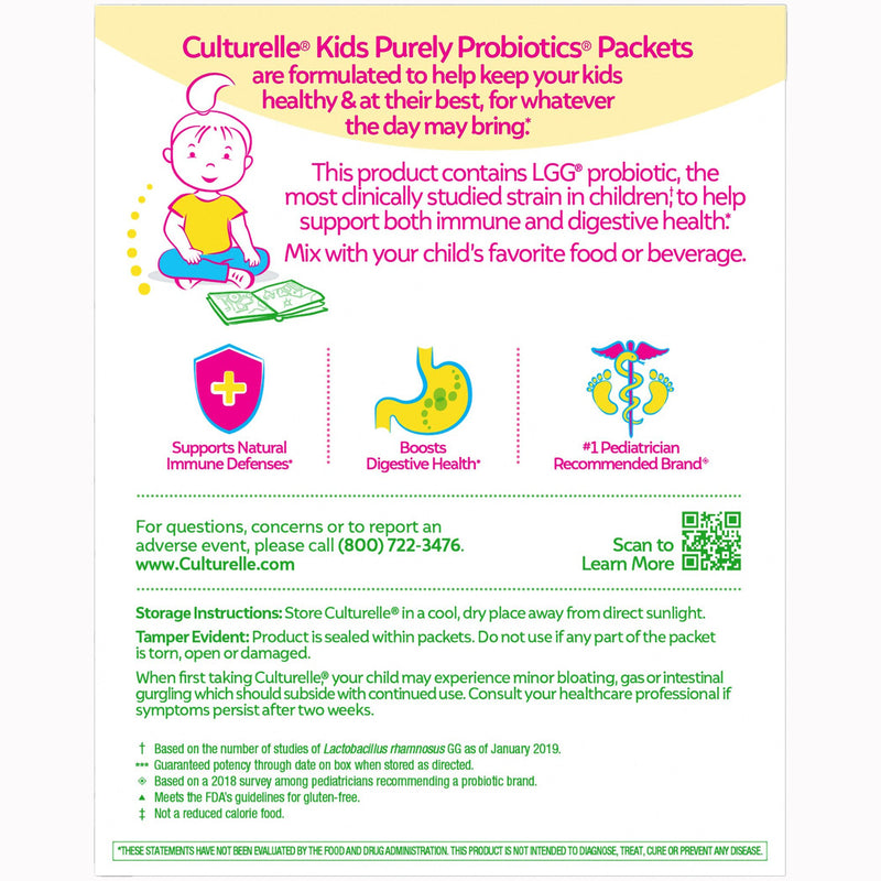 Culturelle® Pediatric Probiotic Dietary Supplement 30 per Box Packet (1268946_BX) 1/BX