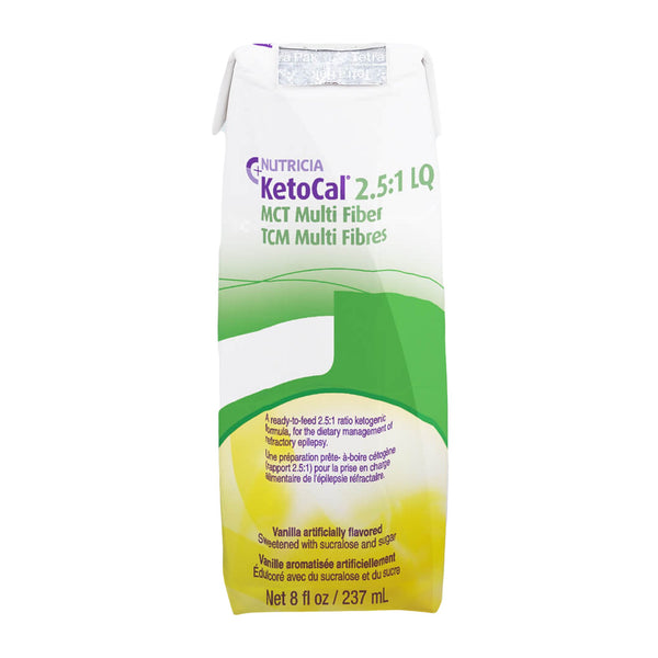 KetoCal® 2.5:1 LQ Oral Supplement Vanilla Flavor Liquid 8 oz. Carton (1132991_EA) 1/EA