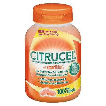 Citrucel® Fiber Supplement Capsule 100 per Bottle 500 mg Strength Methyl Cellulose (833117_BT) 1/BT