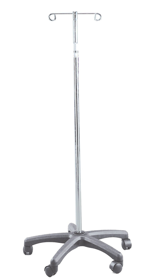 Drive Medical IV Stand 2 Hooks 5 Legs with Casters (679777_CS) 2/CS