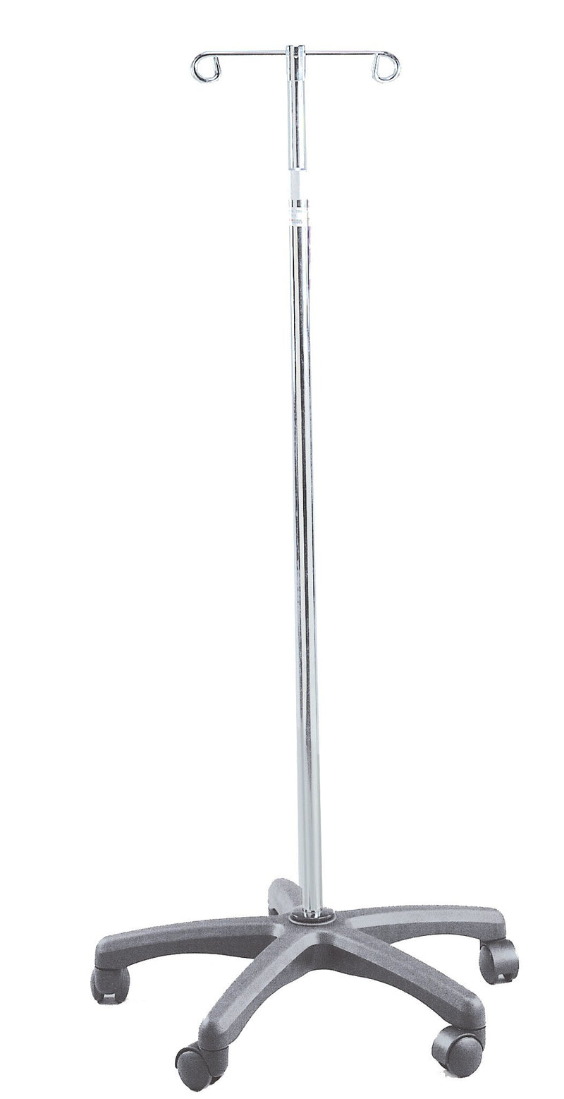 Drive Medical IV Stand 2 Hooks 5 Legs with Casters (679777_CS) 2/CS