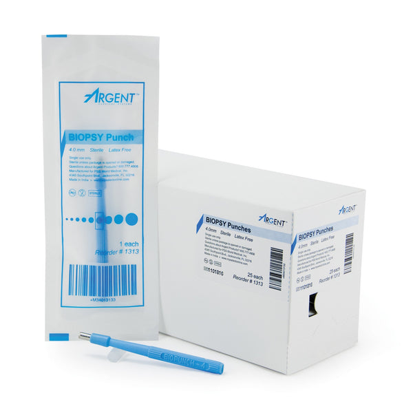 McKesson Argent™ Biopsy Punch Dermal 4 mm (1175174_CS) 100/CS
