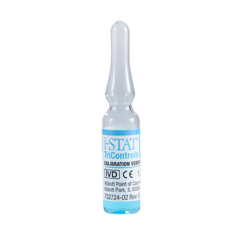 i-STAT® Tricontrols Calibration Verification Set Hematocrit, Blood Gases, Electrolytes, Chemistries 5 X 1.7 mL For iSTAT Point-of-Care Analyzers (810463_EA) 1/EA