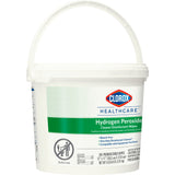 Clorox Healthcare® Surface Disinfectant Cleaner Premoistened Hydrogen Peroxide Based Manual Pull Wipe 185 Count Pail Unscented NonSterile (853531_CT) 1/CT