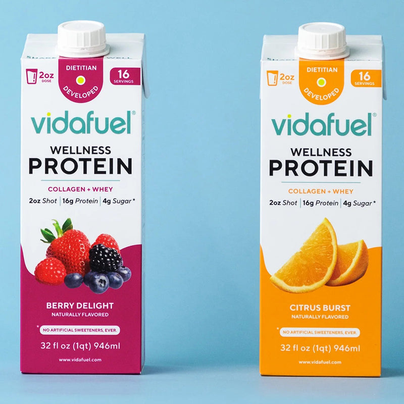 Vida Fuel Wellness Protein Oral Supplement Citrus Burst Flavor Liquid 32 oz. Reclosable Carton (1244684_CS) 6/CS