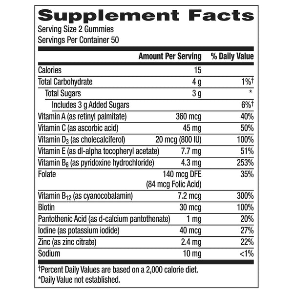 Centrum® Men Multivitamin Supplement Gummy 100 per Bottle Fruit Flavor (1230539_BT) 1/BT