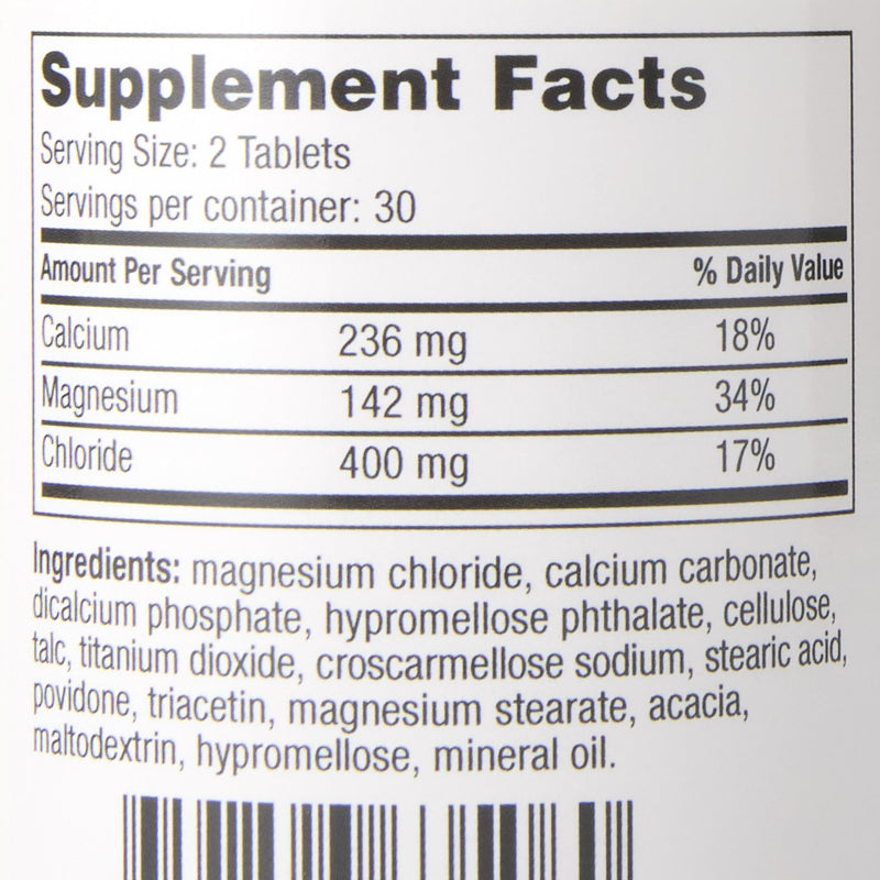 Geri-Care® Mineral Supplement Calcium / Magnesium Chloride 236 mg - 142 mg - 400 mg Strength Tablet 60 per Bottle (689188_CS) 12/CS