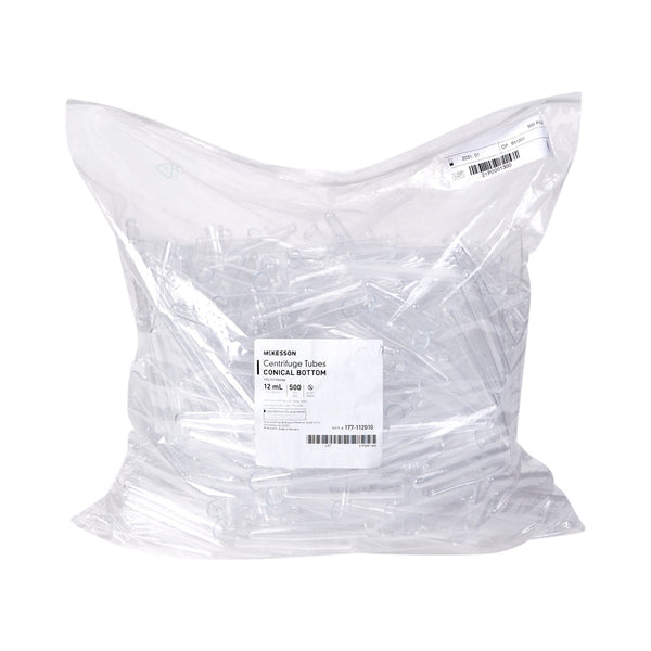 McKesson Centrifuge Tube Plain 12 mL Without Closure Polystyrene Tube (1175302_BG) 500/BG