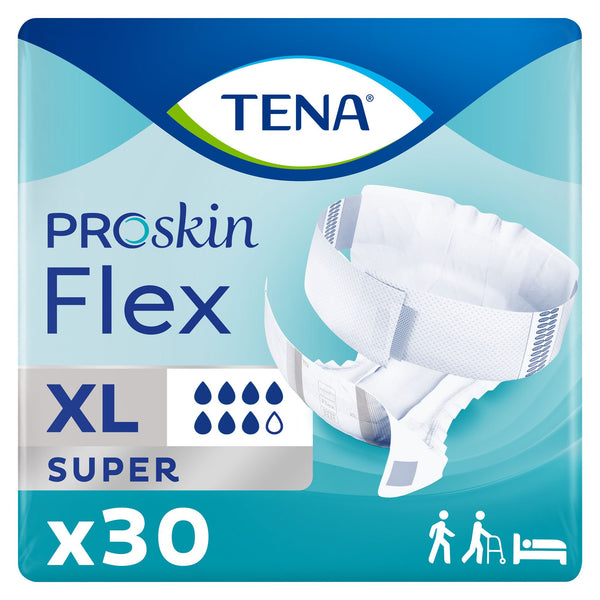 TENA® ProSkin™ Flex Super Unisex Adult Incontinence Belted Undergarment Size 20 Disposable Heavy Absorbency (718449_PK) 1/PK