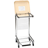 McKesson Hamper Stand Soiled Linen Rectangular Opening 30 to 33 gal. Capacity Foot Pedal Self-Closing Lid (284506_EA) 1/EA
