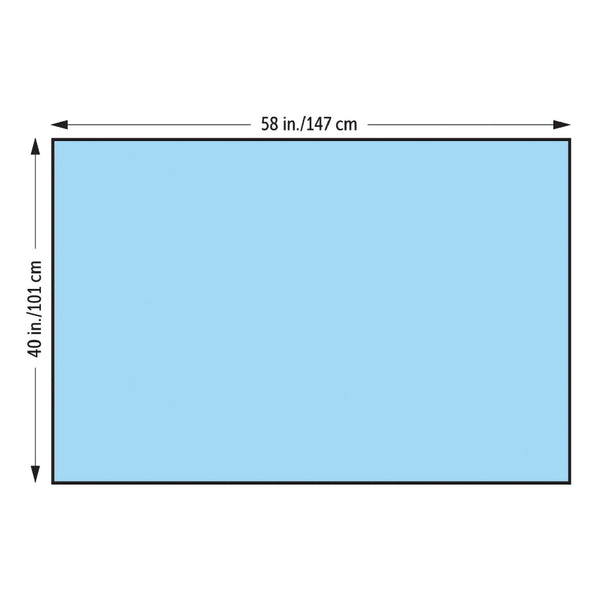O&M Halyard Inc General Purpose Drape Half Drape 40 W X 58 L Inch Sterile (1157872_CS) 66/CS