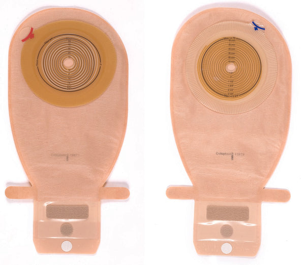 Assura® New Generation Ostomy Pouch One-Piece System 11-1/2 Inch Length Convex Light, Trim to Fit 3/4 to 1-3/4 Inch Stoma Drainable (625212_BX) 10/BX