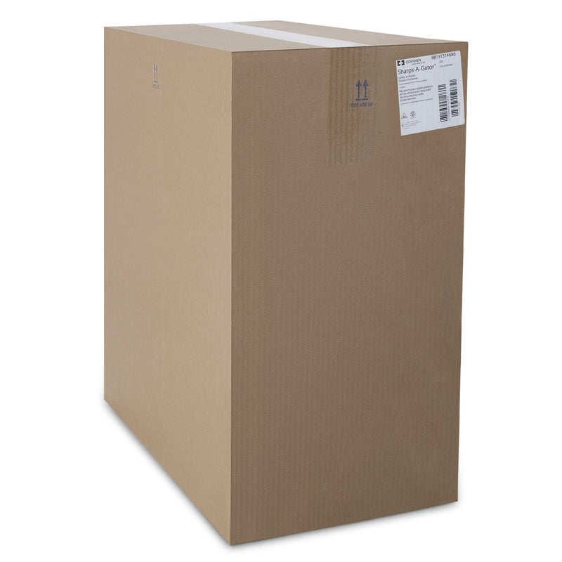 GatorGuard™ In-Room™ Sharps Container Translucent Red Base 20-1/2 H X 14 W X 6 D Inch Horizontal Entry 3 Gallon (330376_CS) 12/CS