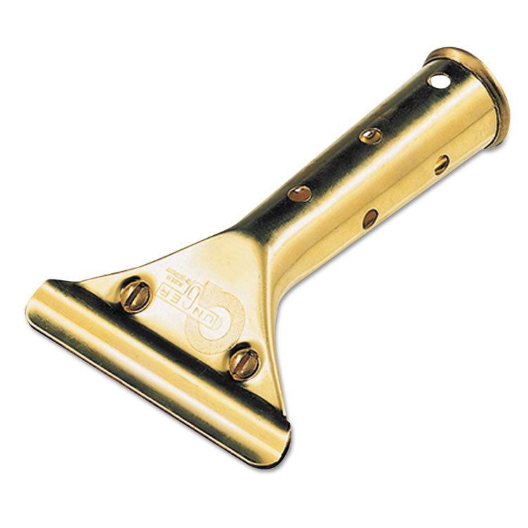 Unger® Golden Clip Brass 4.5" Squeegee Handle (UNGGS00) Each