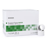 McKesson Medical Tape White 1 Inch X 1-1/2 Yard Paper NonSterile (1055583_RL) 1/RL