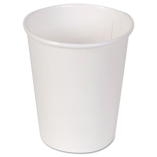 Dixie® Paper Hot Cups, 10 oz, White, 50/Sleeve, 20 Sleeves/Carton (DXE2340W)