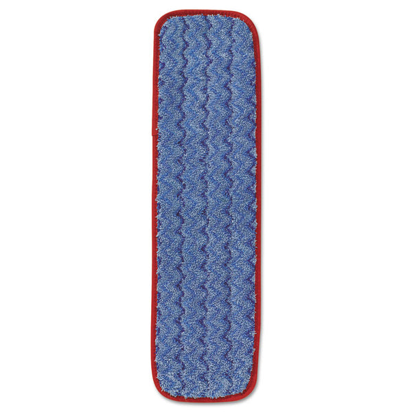 Rubbermaid® Commercial Microfiber Wet Mopping Pad, 18.5" x 5.5" x 0.5", Red (RCPQ410RED) Each