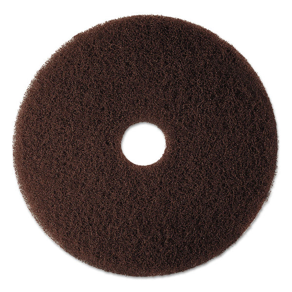 3M™ Low-Speed High Productivity Floor Pad 7100, 20" Diameter, Brown, 5/Carton (MMM08448)