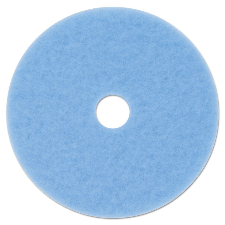 3M™ Hi-Performance Burnish Pad 3050, 27" Diameter, Sky Blue, 5/Carton (MMM59824) Case of 5