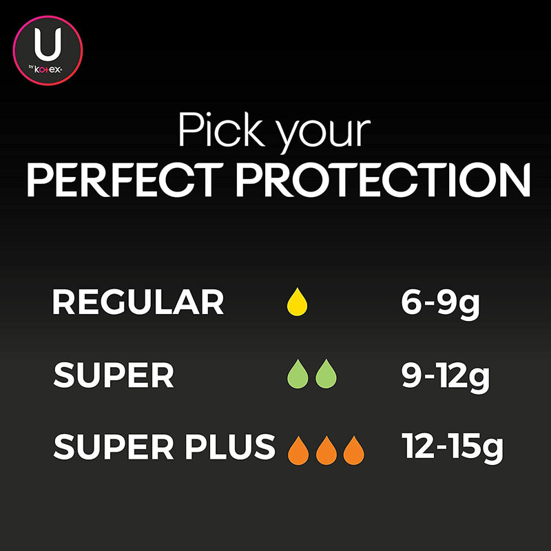U by Kotex® Click® Tampon Regular Absorbency Plastic Applicator Individually Wrapped (1184198_PK) 16/PK