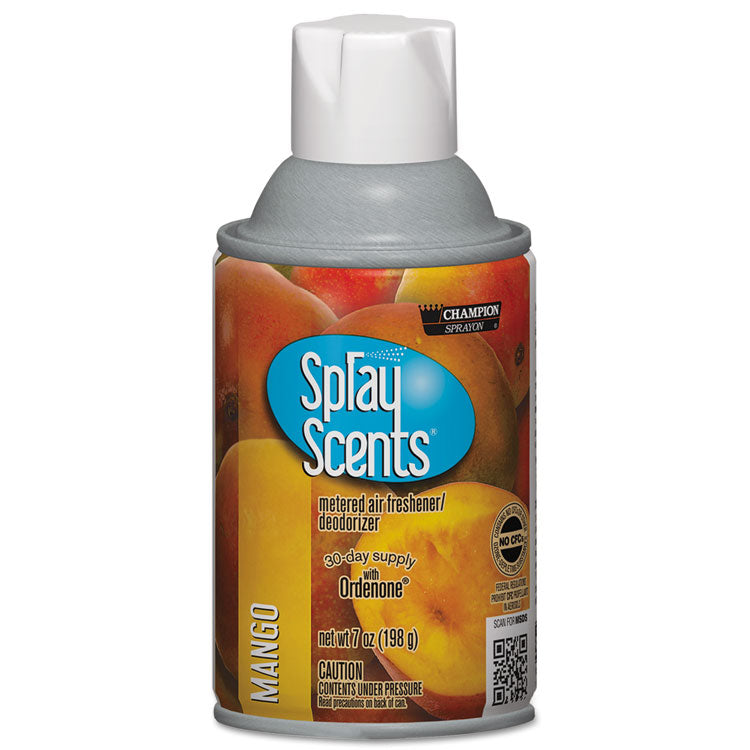 Chase Products Champion Sprayon SPRAYScents Metered Air Freshener Refill, Mango, 7 oz Aerosol Spray, 12/Carton (CHP5192) Case of 12